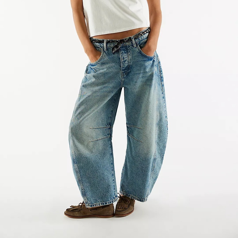 We The Free Good Luck Barrel Jeans